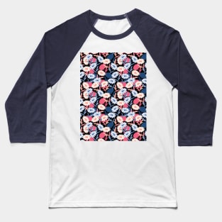 Romantic Daisy Flower in the Night Baseball T-Shirt